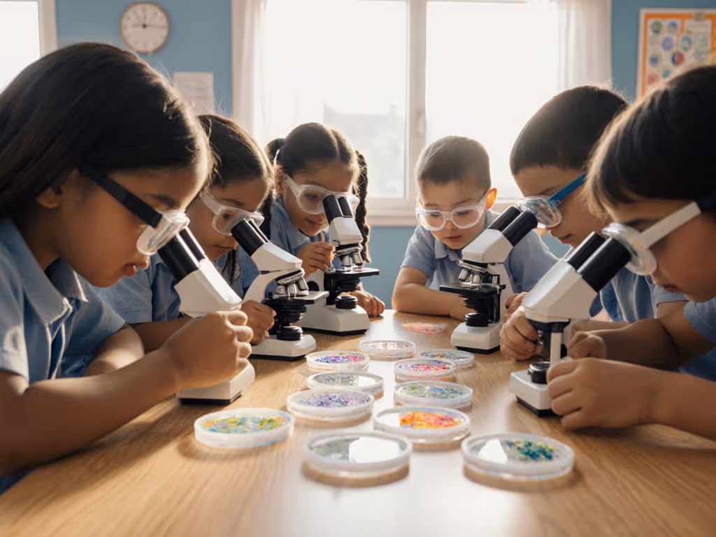 elementary_students_observing_microscope_slides