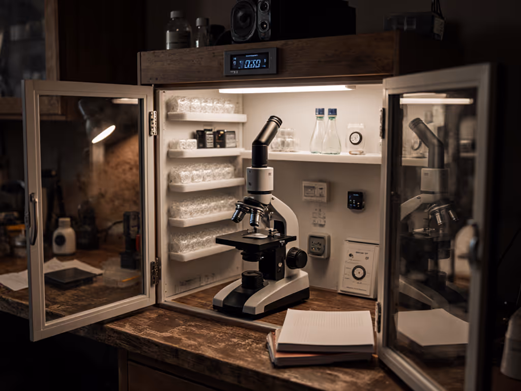 Microscope Storage Solutions: Humidity & Vibration Control